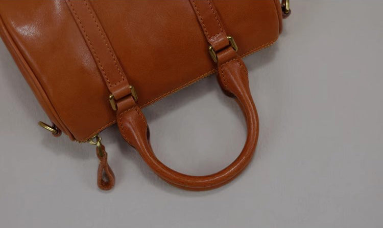 李記 | 原創手工真皮 | 高標頭層牛皮波士頓包 24018-OLD號