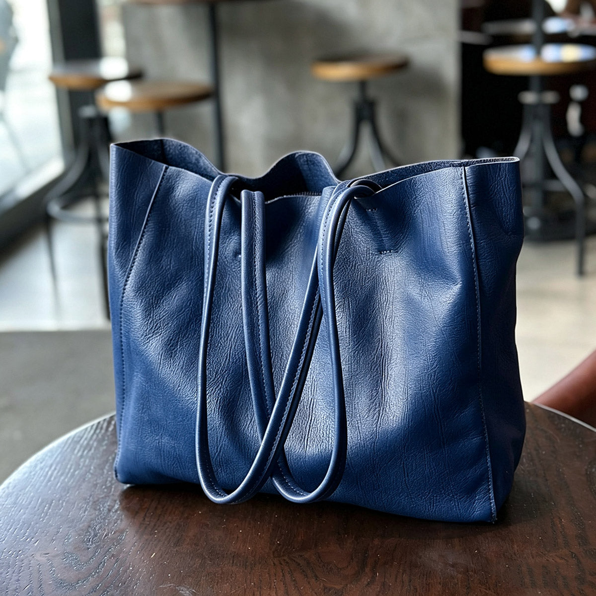 Li Ji | Original handmade genuine leather | First-layer genuine leather lightweight mother-in-law tote bag No. 23025