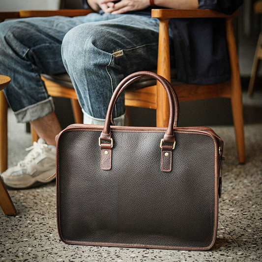 李記 | 原創真皮手工 | 輕商務通勤feel公文包ls343號