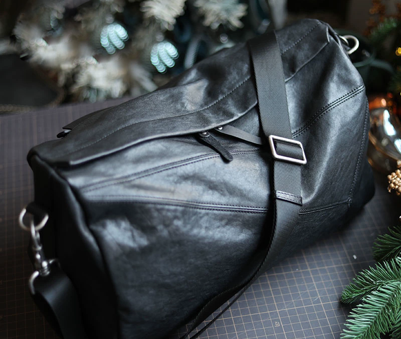 李記 | 原創手工真皮 | 幾個美學設計感の通勤包ls8215號