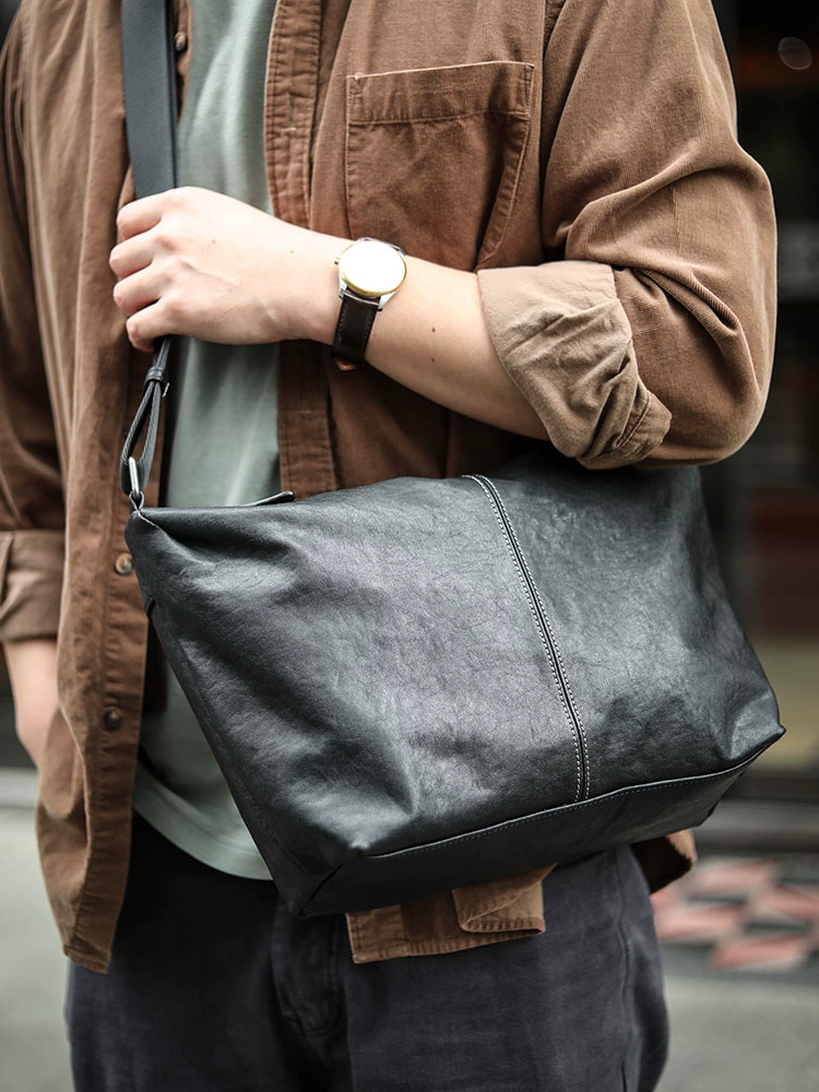 李記 | 原創手工真皮 | 都市慵懶風餃子包ls8980號