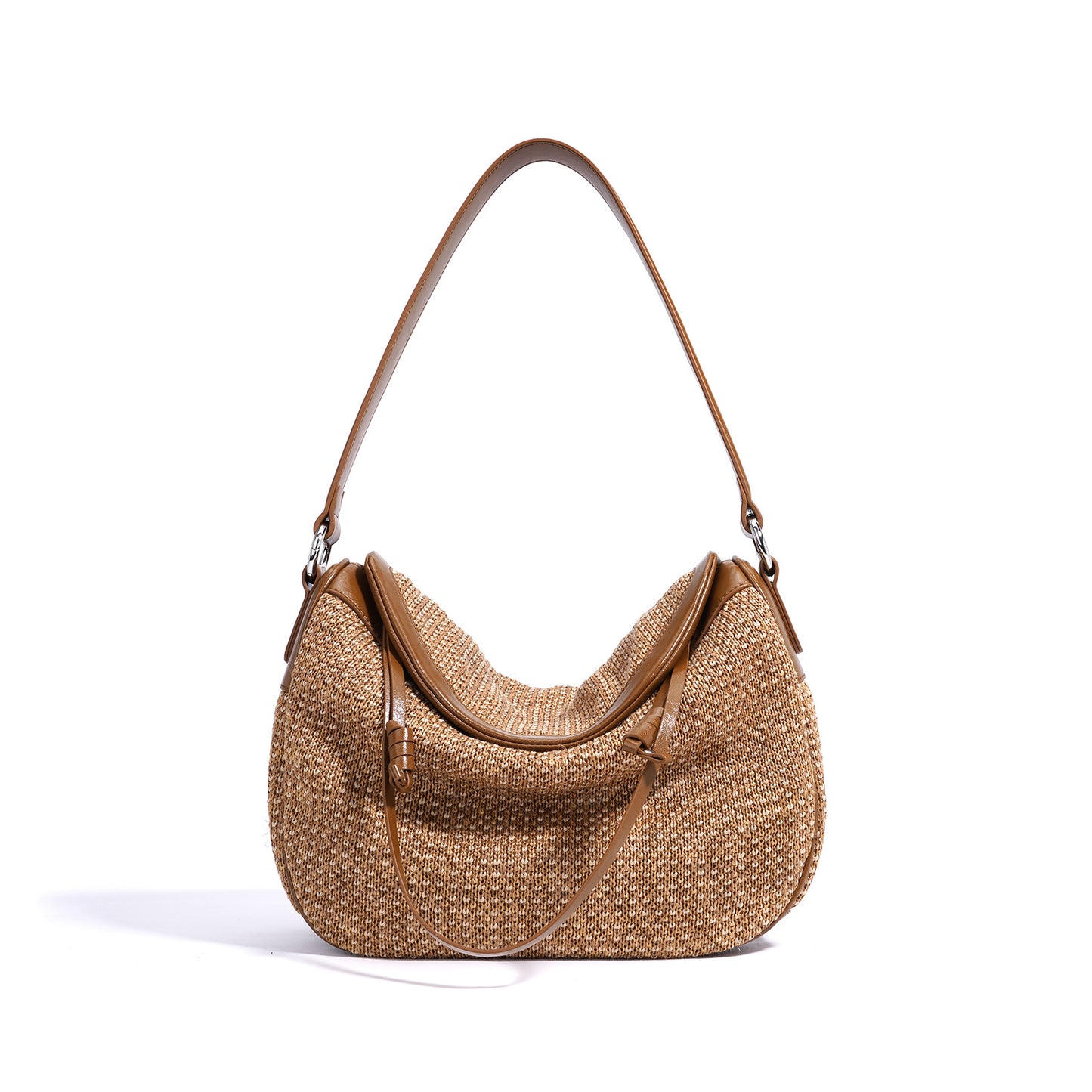 李記 | 原創手工真皮 | 優質柔軟PP草拼超纖の草編包m7999b號