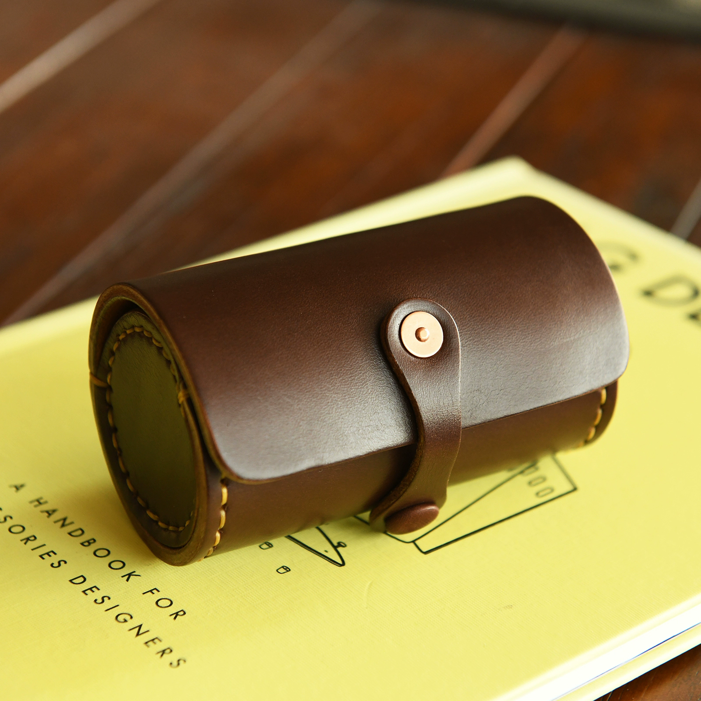 李記 | 原創手工真皮 | 手作製品い裡外純牛皮の文玩收納盒mt158