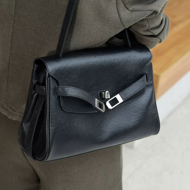 李記 | 原創手工真皮 | 復古大氣の凱莉包n1698號