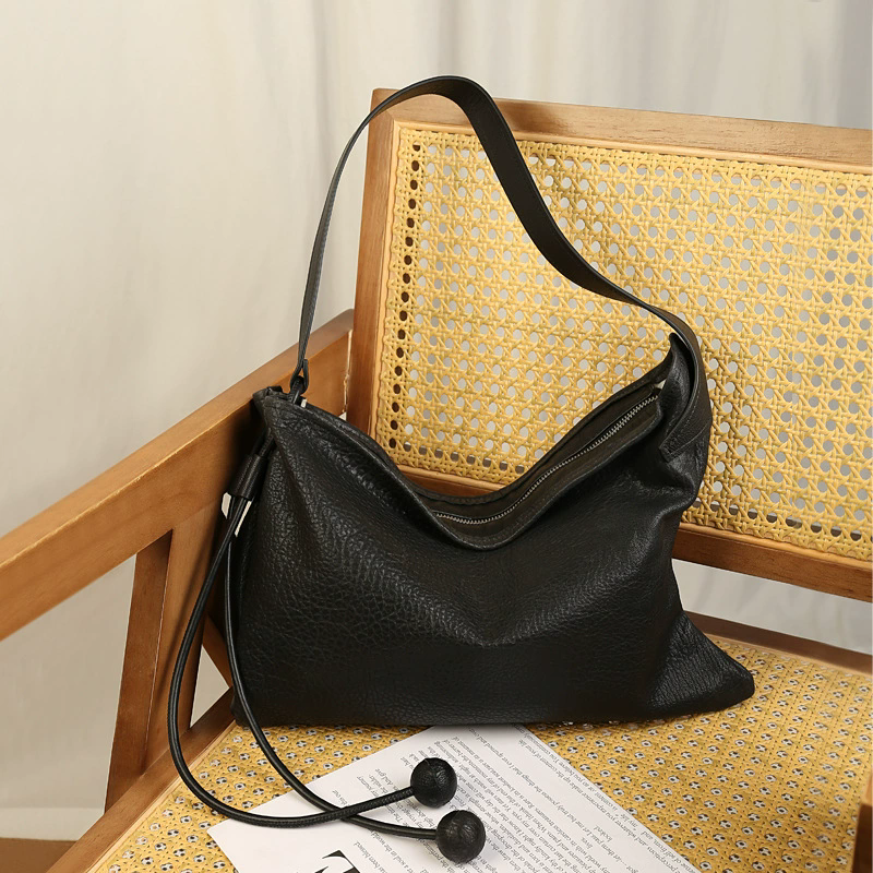 李記 | 原創手工真皮 | 頭層皮い慵懶泡泡紋で側背包aan228號