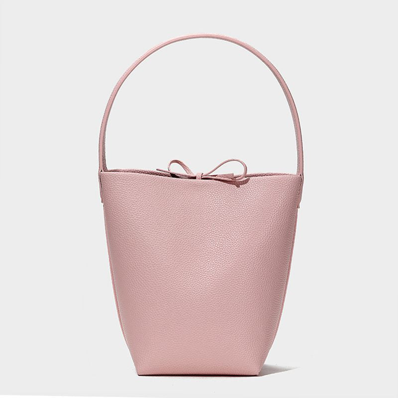 Li Ji |. กระเป๋าหนังแท้แฮนด์เมดสุดหรู |. กระเป๋าทรงถังหนังแท้คุณภาพสูง No.2312