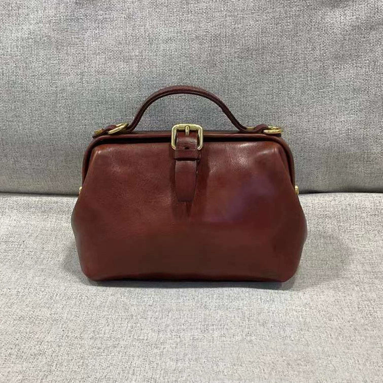 李記 | 原創真皮手工 | 文藝森系醫生包 088號