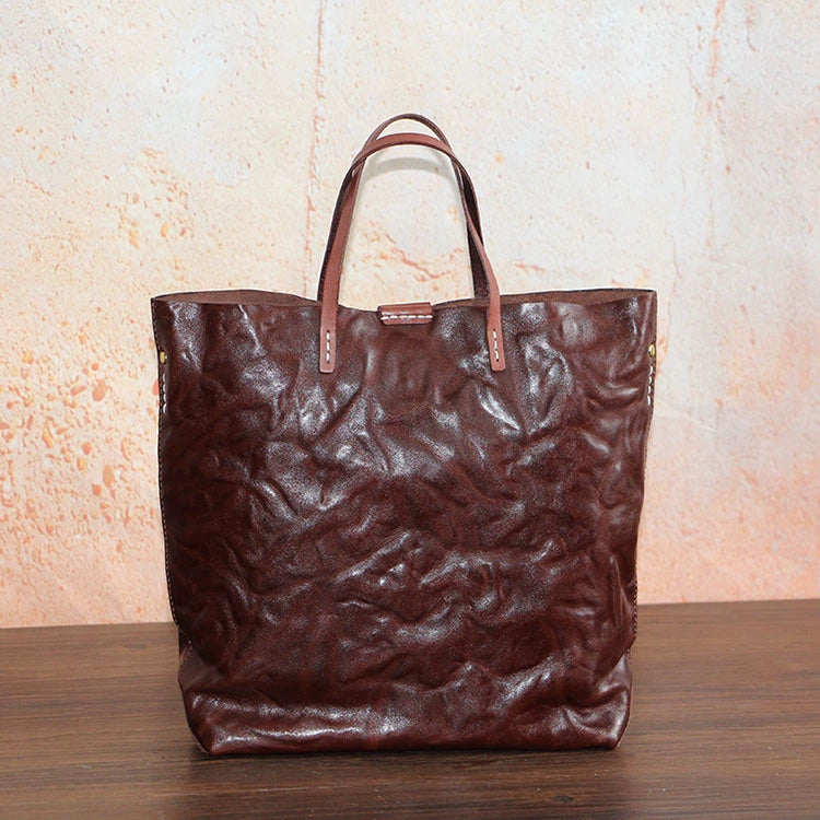Li Ji | Original handmade genuine leather | (removable inner bag) handmade tote bag No. hj6126