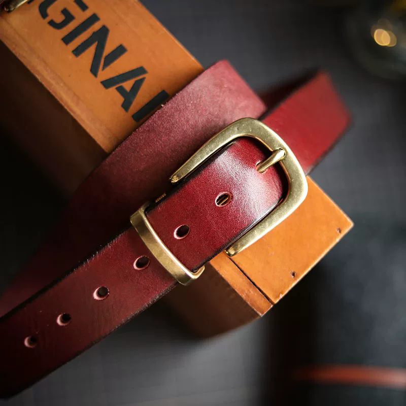 李記 | 原創手工真皮 | 純手打黃銅針扣の皮帶PD04號