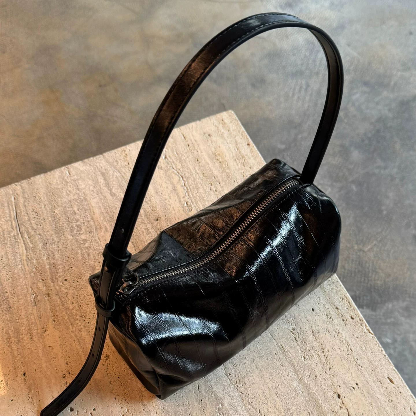 李記 | 原創手工真皮 | 複刻法式極簡美學の枕頭包aan189號