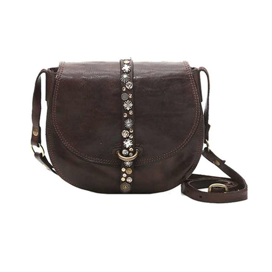 Li Ji | Original handmade genuine leather | Great-looking ~ simple rivet-decorated shell bag No. B288