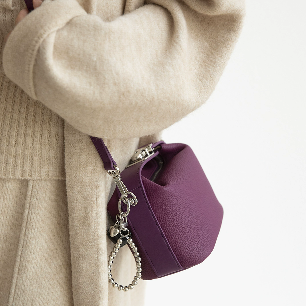 李記 | 原創手工真皮 | 小眾設計い荔枝紋真皮の便當包bb1075號