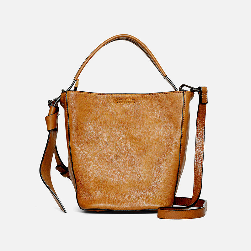 李記 | 原創手工真皮 | 實用ッグ手抓紋みバ水桶包D8759號