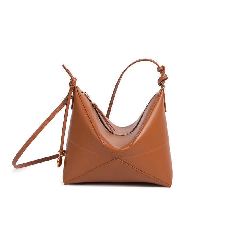 李記 | 原創手工真皮 | 幾何折疊い腋下包ds569號