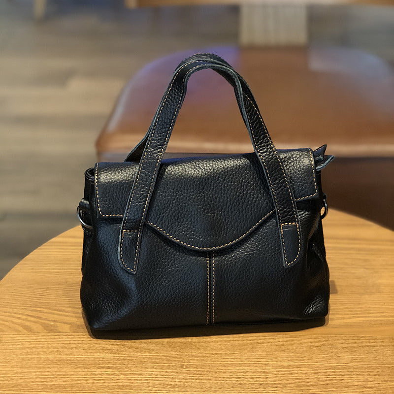 李記 | 原創手工真皮 | 經典 復古 簡約 手提小包i9395號