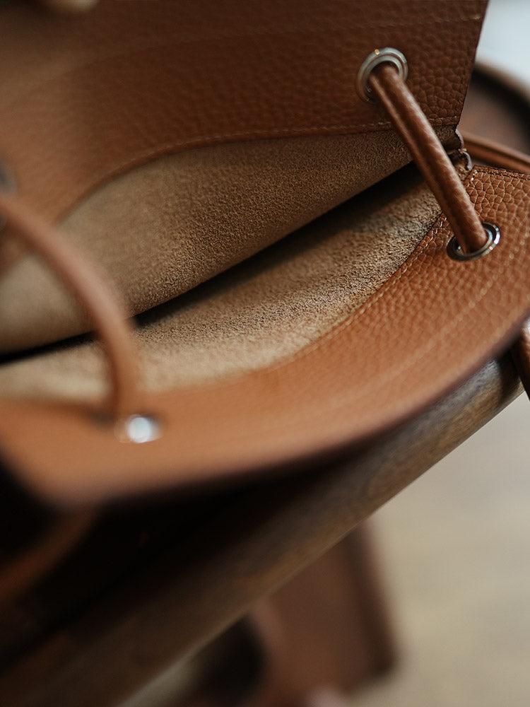 Li Ji | Original handmade genuine leather | Q-bomb ~ free your hands for leisure walking mobile phone bag ls151