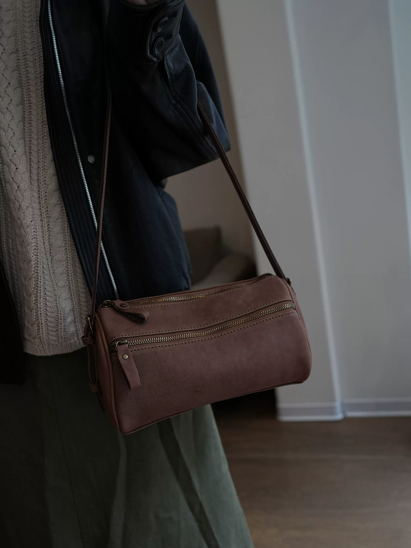 李記 | 原創手工真皮 | 舊物感復古加分の枕頭包ls231號