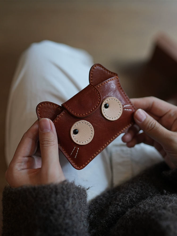 李記 | 原創手工真皮 | 小銭収納バ小巧轻薄い零錢包ls65號