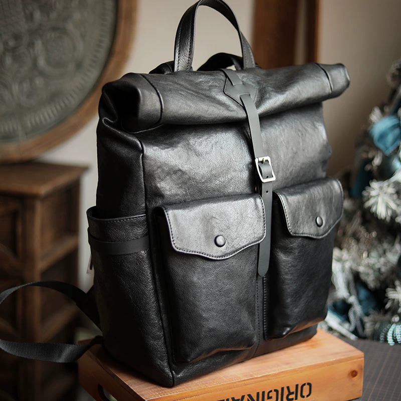 李記 | 原創手工真皮 | 重磅真皮革!革製の後背包ls8161號