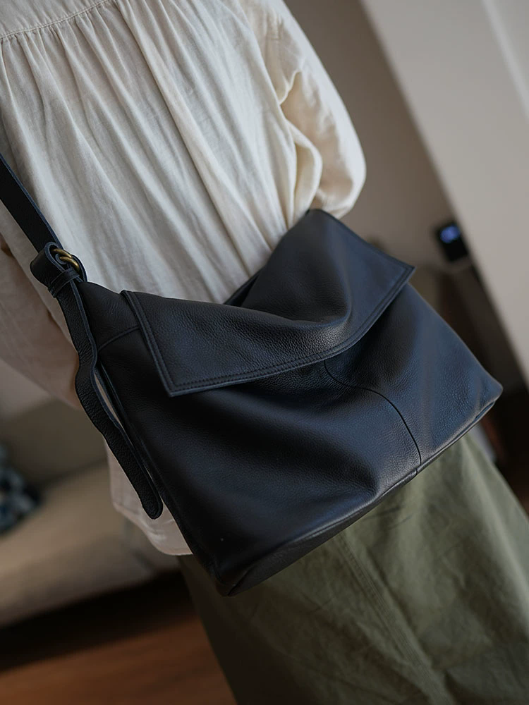 李記 | 原創手工真皮 | 簡約慵懶風~軟牛皮通勤包ms259號