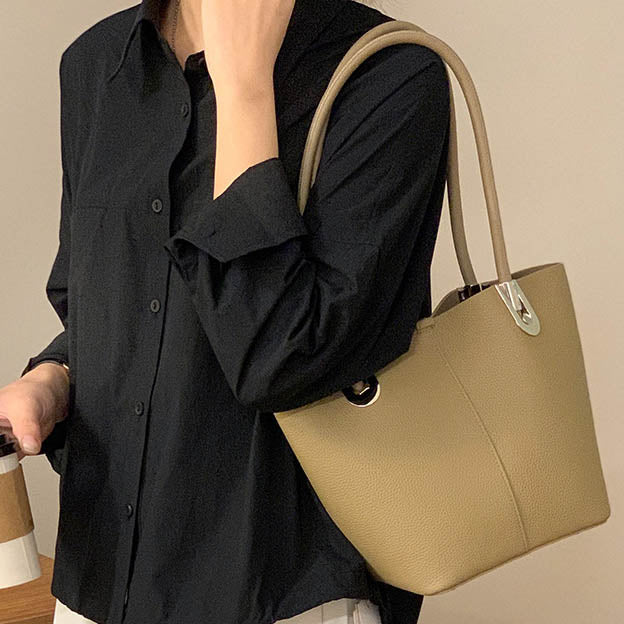 Li Ji | Original handmade genuine leather | Pure first-layer cowhide vegetable basket bag sm9266