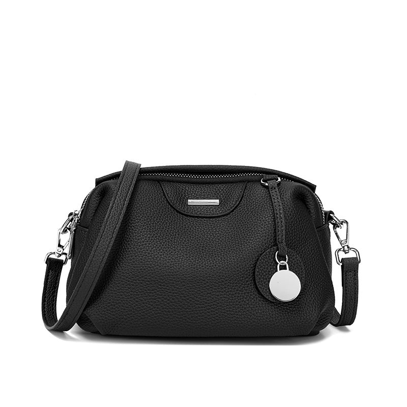 李記 | 原創手工真皮 | 小眾設計で通勤波士頓手提包tns6027號