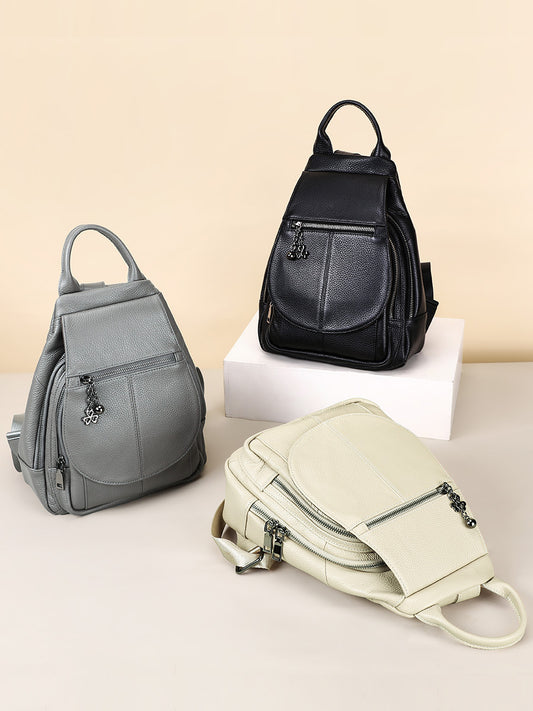 李記 | 原創手工真皮 | 簡約休閒差旅い後背包ws3192號