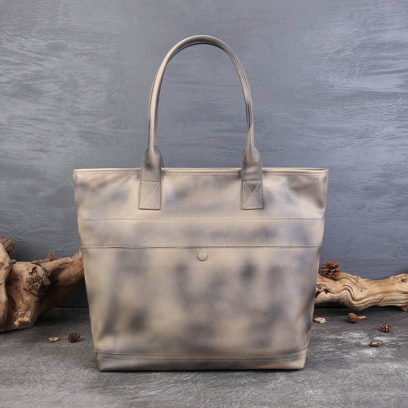 李記 | 原創手工真皮 | 復古商務休閑手提包z6813號