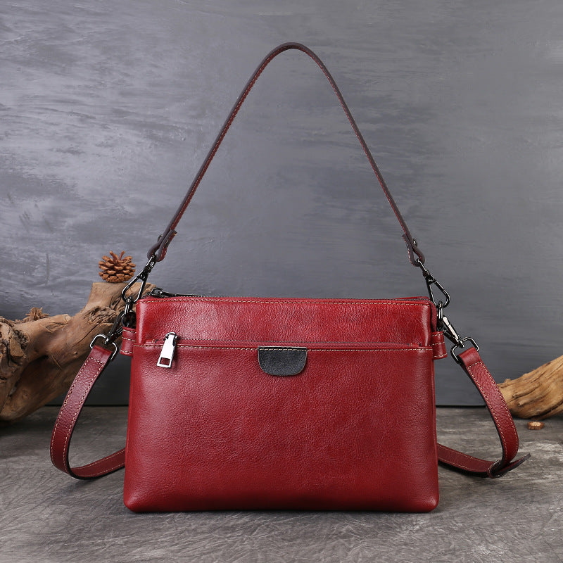 李記 | 原創手工真皮 | 實用多層の通勤小方包zl3771號