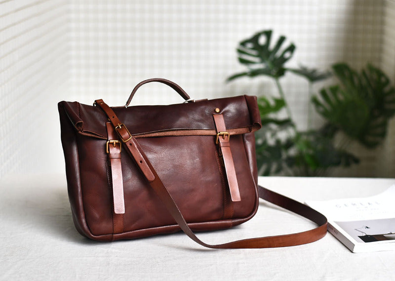 Li Ji | Original leather handmade | Horizontal Cambridge bag crossbody bag No. 301