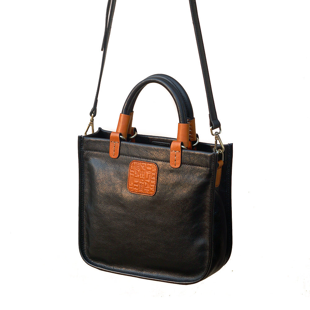 李記 | 原創真皮手工 | 手工透染植鞣牛皮 小眾方形手提包 3251號