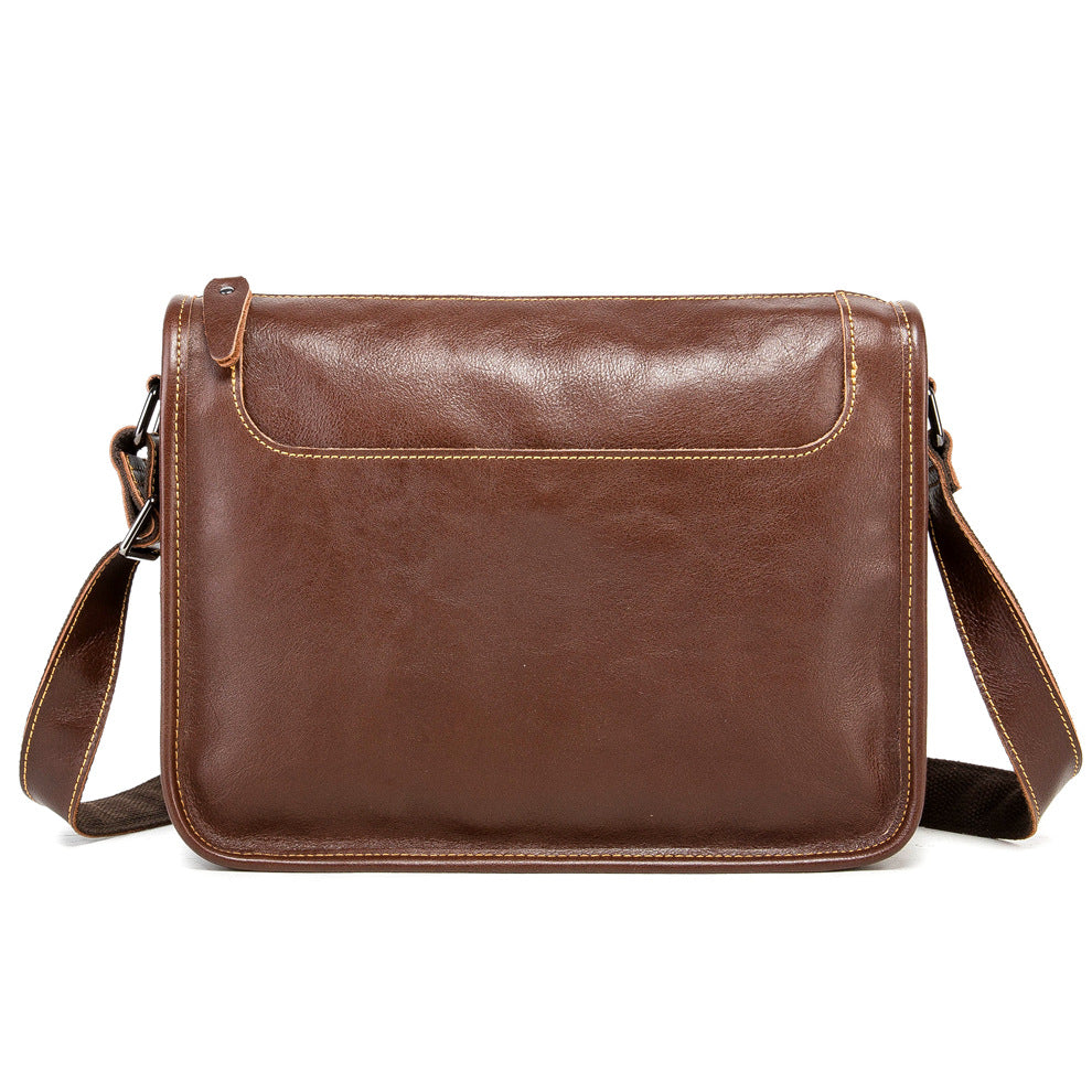 Li Ji | Original handmade leather | Tanned cowhide satchel No. 813