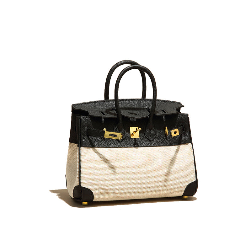 Li Ji | Handmade Original | Dingfan Renji Inseam Sail & Genuine Leather Bag No. 4052