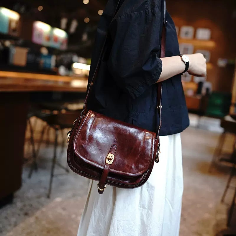 李記 | 原創手工真皮 | ins 典型 馬鞍形包 M9123號