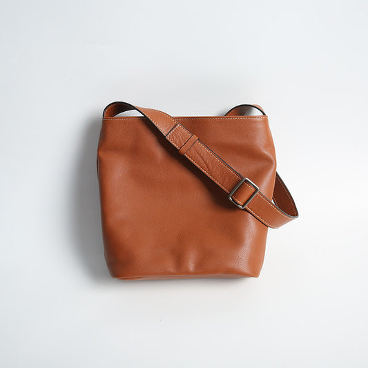 Li Ji | Original handmade genuine leather | Handmade genuine leather ババら bucket bag No. 0170