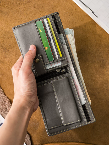 李記 | 原創手工真皮 | 日系做舊の錢包09898號