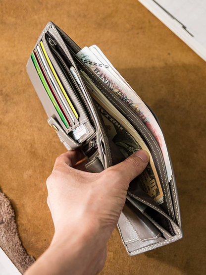 李記 | 原創手工真皮 | 日系做舊の錢包09898號