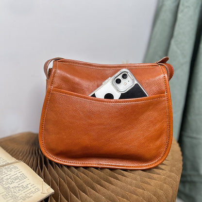 李記 | 原創手工真皮 | 英倫 復古 超洋氣質感馬鞍包11099號