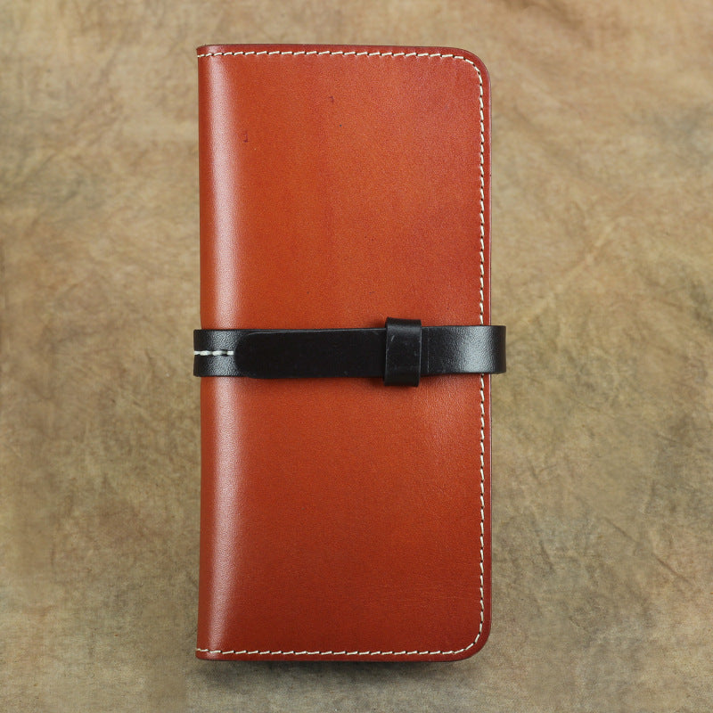 李記 | 原創手工真皮 | 歐式風尚 長款錢包 意大利植鞣皮復古 K111號