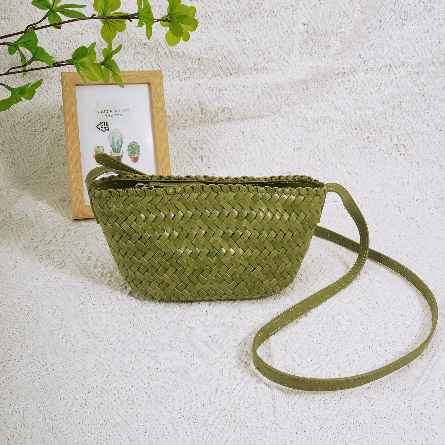 李記 | 原創手工真皮 | 植鞣頭層牛皮の編織包11285號