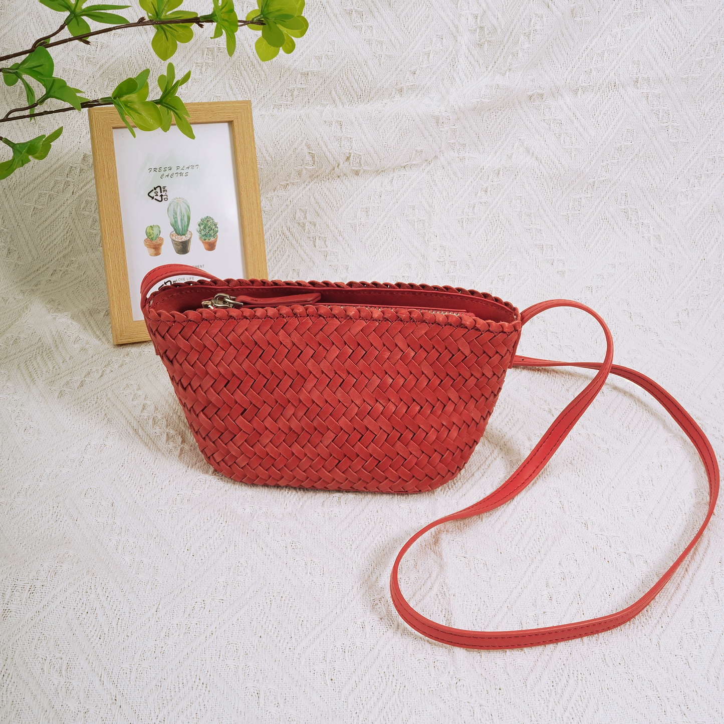 李記 | 原創手工真皮 | 植鞣頭層牛皮の編織包11285號