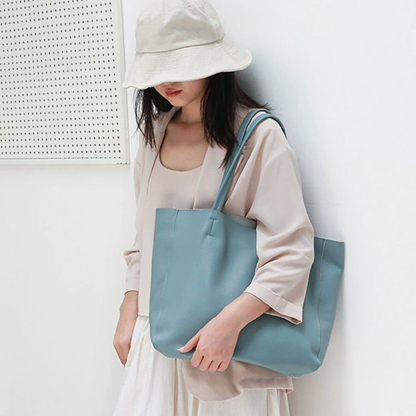 李記 | 原創手工真皮 | 簡約い大容量の托特包11288號