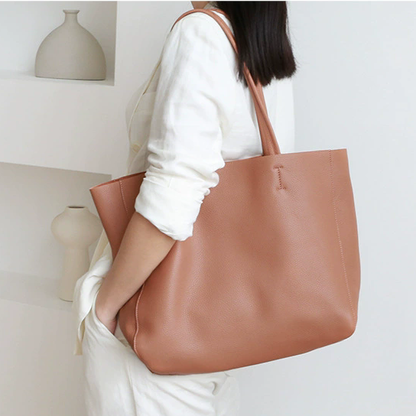 李記 | 原創手工真皮 | 簡約い大容量の托特包11288號