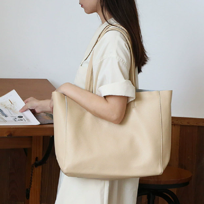 李記 | 原創手工真皮 | 簡約い大容量の托特包11288號