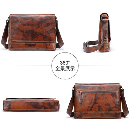 李記 | 原創手工真皮 | 良い手触り翻蓋式肩背包13627號