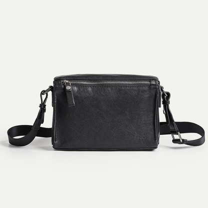 李記 | 原創手工真皮 | 休閒出行の復古郵差包14306號