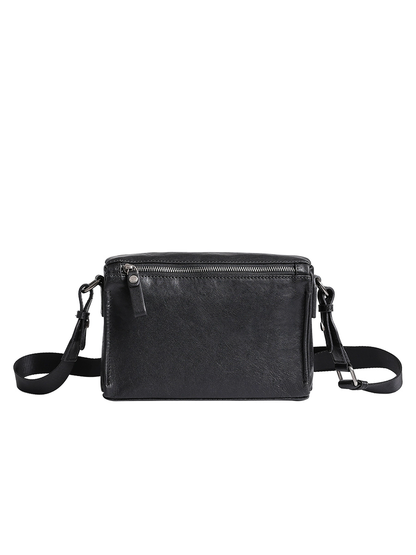 李記 | 原創手工真皮 | 休閒出行の復古郵差包14306號