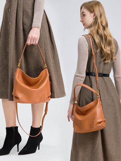 李記 | 原創手工真皮 | 百搭精巧水桶包1518號