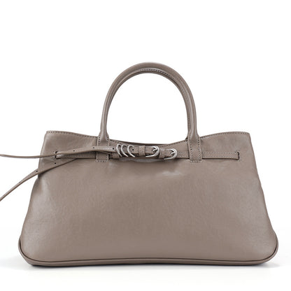 李記 | 原創手工真皮 | 極簡風格の大容量斜唄包1577號