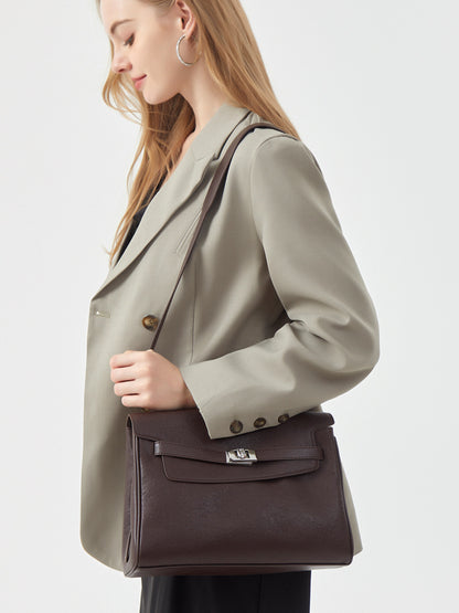 李記 | 原創手工真皮 | 油潤で柔らかい復古斜唄包1593號